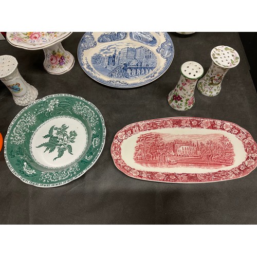 138 - BOX OF CHINA AND GLASSWARE TO INCLUDE: DARTINGTON GLASS R0SE BOWL, BOHEMIAN CRYSTAL GLASSES, BONE CH... 