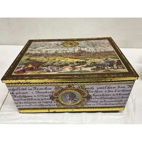 156 - BOX OF VICTORIAN AND LATER COLLECTORS BISCUIT TINS