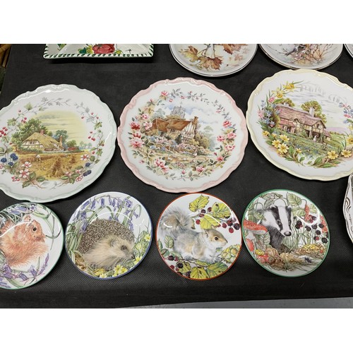 180 - BOX OF CHINA ITEMS TO INCLUDE VASES, PLATES, MUGS ROYAL ALBERT ETC