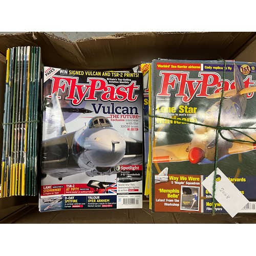 183 - THREE BOXES OF FLY PAST MAGAZINES