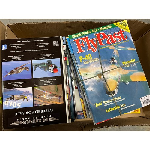 183 - THREE BOXES OF FLY PAST MAGAZINES