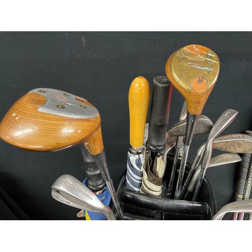 219 - SET OF PROSIMMON GOLF CLUBS - AND A PART SET OF SPALDING GOLF CLUBS IN A BAG. PROSIMMON CLUBS