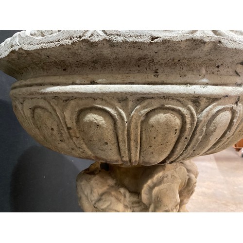 234 - LARGE 4 SEASONS STONE GARDEN BIRD BATH A/F
H35