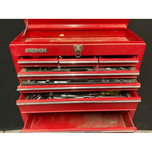 241 - STACKON TOOL CABINET AND CHEST TO INCLUDE CONTENTS