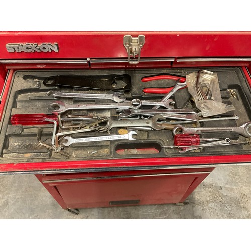 241 - STACKON TOOL CABINET AND CHEST TO INCLUDE CONTENTS