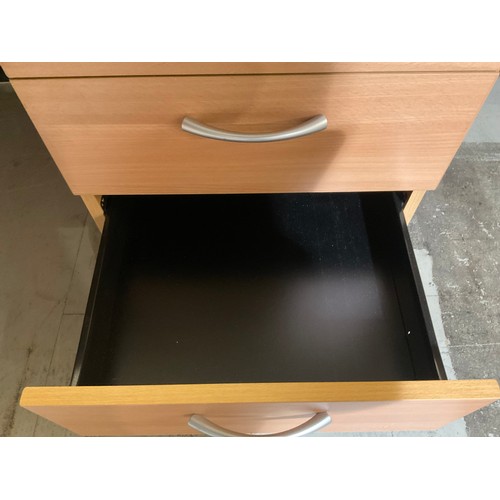 265 - MODERN BEECH OFFICE SUITE TO INCLUDE L SHAPE DESK H28