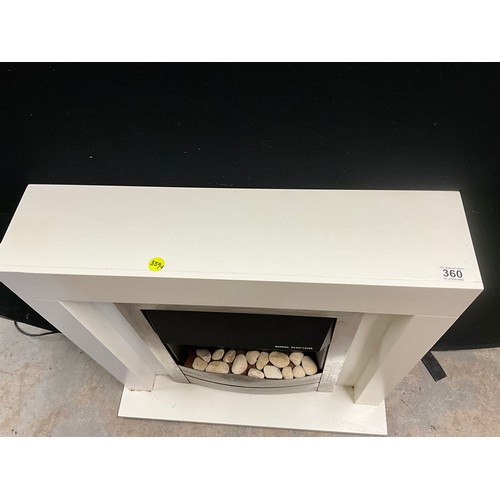 360 - MODERN ELECTRIC FIRE IN SURROUND H31