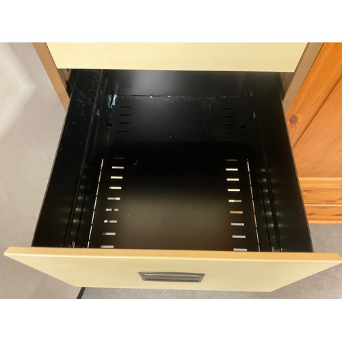 357 - 4 DRAWER METAL FILING CABINET WITH KEY