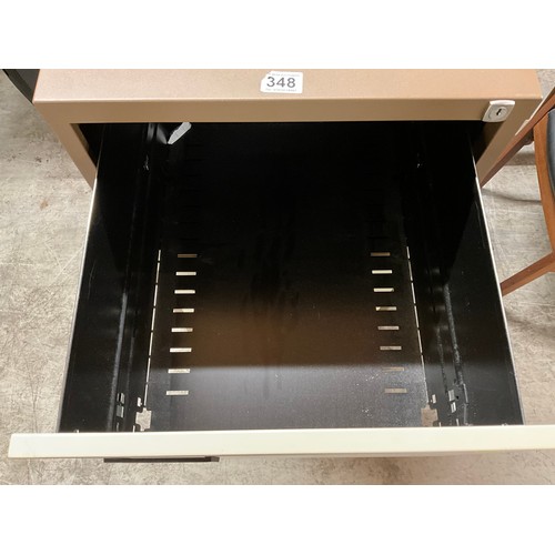 348 - 3 DRAWER METAL FILING CABINET