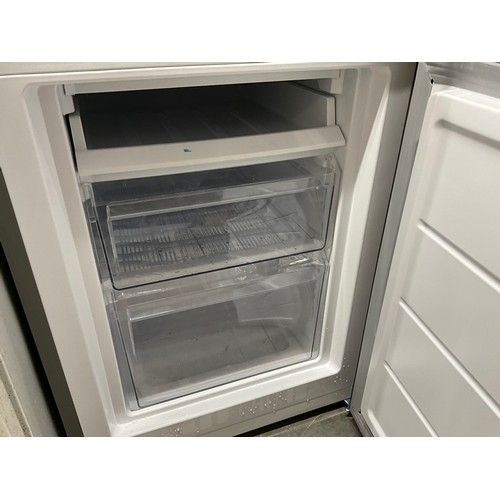 340 - LOGIK SILVER GREY FRIDGE FREEZER  H56