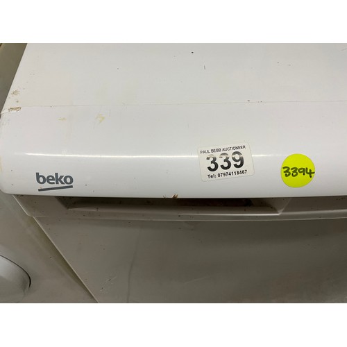 339 - BEKO UPRIGHT FREEZER WITH 3 DRAWERS