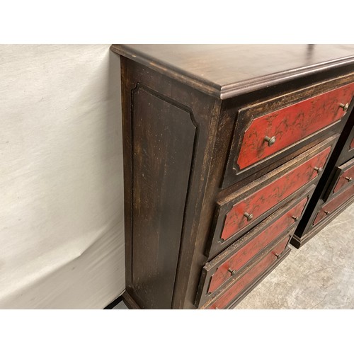 321 - PAIR OF MATCHING CONTINENTAL STYLE 4 DRAWER CHESTS
H37