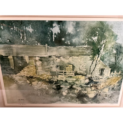 327 - 2 LIMITED EDITION COTTAGE SCENE PRINTS 33 OF 550 AND 38 OF 550 WITH PENCIL SIGNATURE TO MARGINS G JO... 