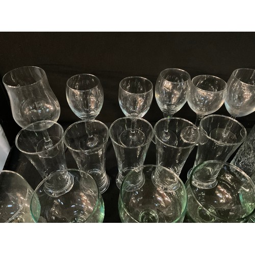 16 - 3 BOXES OF GLASSWARE TO INCLUDE DRINKING GLASSES ETC