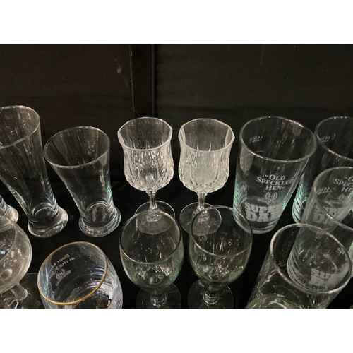 16 - 3 BOXES OF GLASSWARE TO INCLUDE DRINKING GLASSES ETC