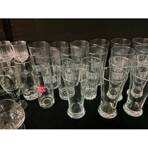 16 - 3 BOXES OF GLASSWARE TO INCLUDE DRINKING GLASSES ETC