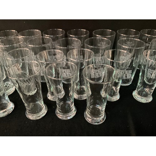 16 - 3 BOXES OF GLASSWARE TO INCLUDE DRINKING GLASSES ETC