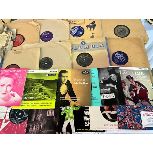 73 - BOX OF 78'S AND SINGLES ETC