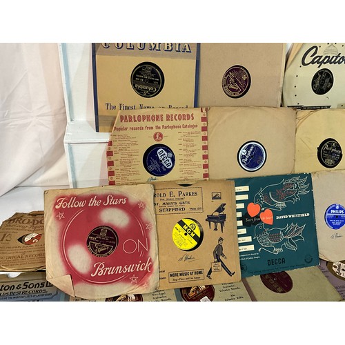 73 - BOX OF 78'S AND SINGLES ETC