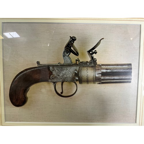 69 - FRAMED REVOLVER PICTURE 12.5”X15”