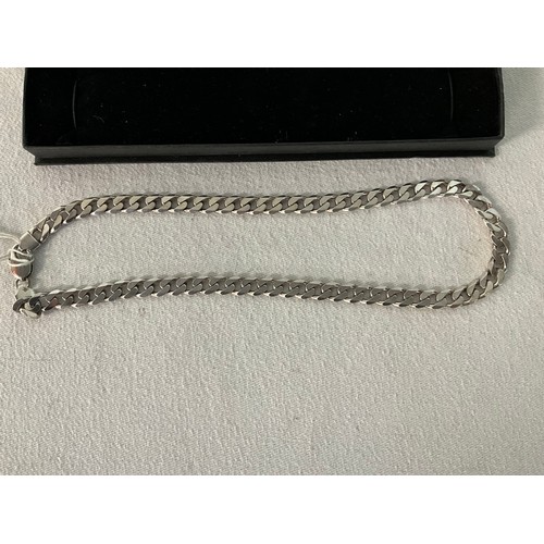 81 - SILVER LINKED CHAIN MARKED 925