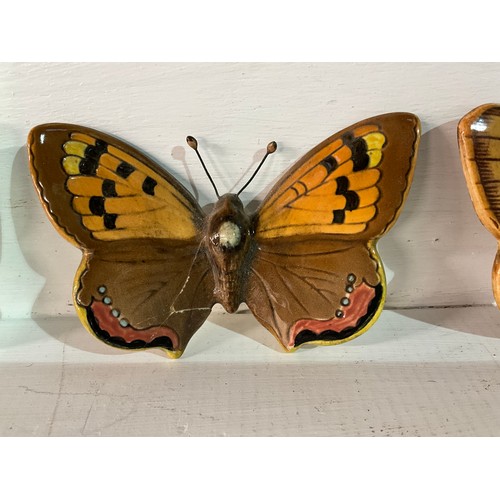 108 - 5 BESWICK BUTTERFLIES