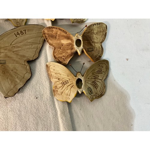 108 - 5 BESWICK BUTTERFLIES