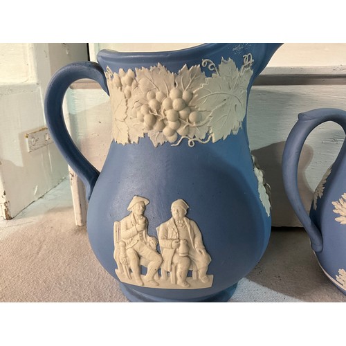 116 - COLLECTION OF BLUE JASPERWARE WEDGWOOD ETC