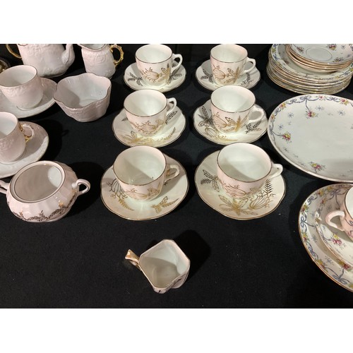 174 - TWO BOXES OF VICTORIAN AND LATER CHINA TO INCLUDE TWO BONE CHINA TEASETS, NORITAKE CHINA, TWIN HANDL... 