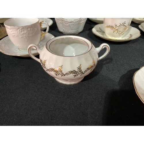 174 - TWO BOXES OF VICTORIAN AND LATER CHINA TO INCLUDE TWO BONE CHINA TEASETS, NORITAKE CHINA, TWIN HANDL... 