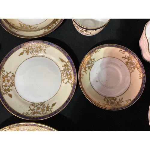 174 - TWO BOXES OF VICTORIAN AND LATER CHINA TO INCLUDE TWO BONE CHINA TEASETS, NORITAKE CHINA, TWIN HANDL... 