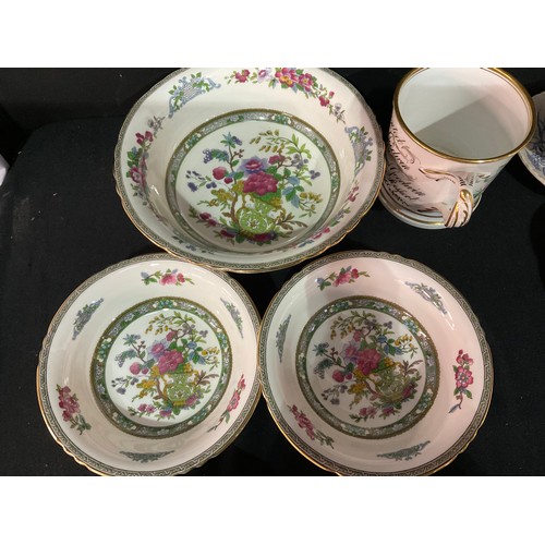 174 - TWO BOXES OF VICTORIAN AND LATER CHINA TO INCLUDE TWO BONE CHINA TEASETS, NORITAKE CHINA, TWIN HANDL... 