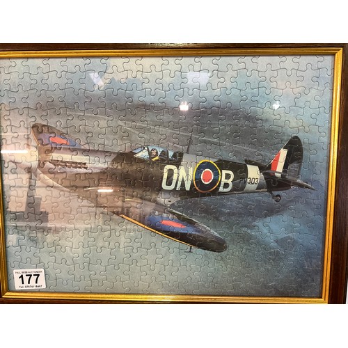 177 - THREE FRAMED AIRCRAFT RELATED PICTURES 16”X13”