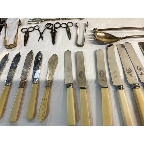 181 - BOX OF VINTAGE CUTLERY