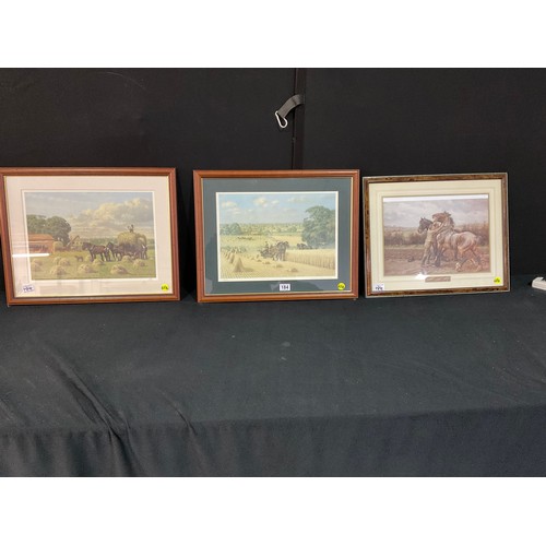 184 - TWO ROBIN WHEELDON LIMITED EDITION HARVEST PICTURES - BOTH SIGNED TO MARGIN 440 AND 76 OF 750. PLUS ... 