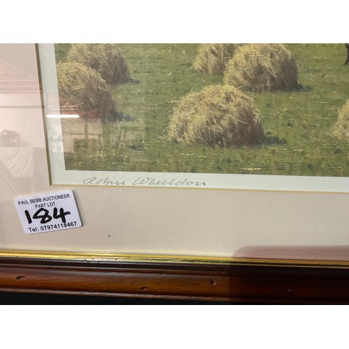 184 - TWO ROBIN WHEELDON LIMITED EDITION HARVEST PICTURES - BOTH SIGNED TO MARGIN 440 AND 76 OF 750. PLUS ... 