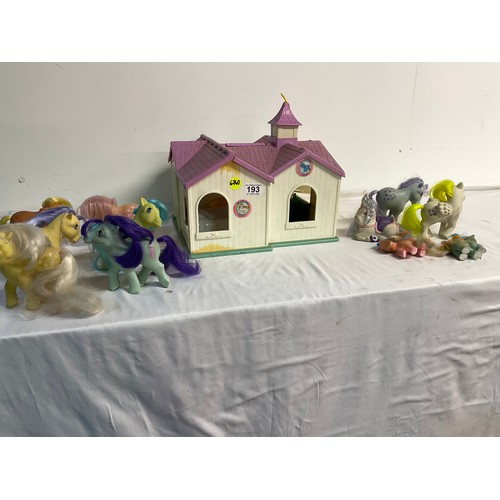 193 - MY LITTLE PONY HOUSE AND FIGURES ETC