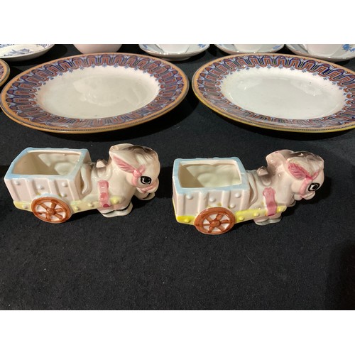 202 - THREE BOXES OF CHINA TO INCLUDE ORNAMENTS, TANKARDS ETC