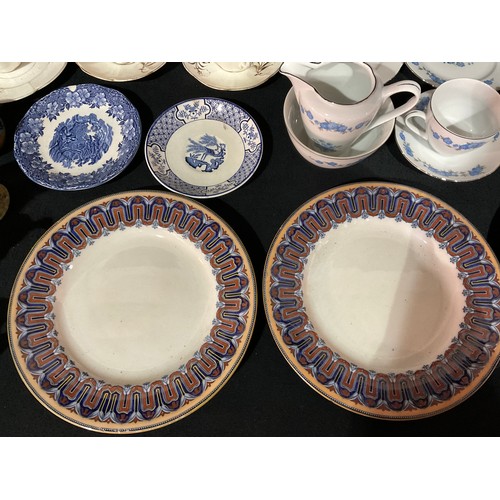 202 - THREE BOXES OF CHINA TO INCLUDE ORNAMENTS, TANKARDS ETC