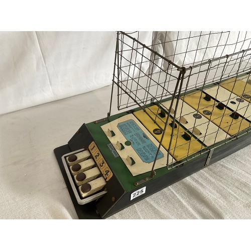 225 - VINTAGE TIN FINGER FOOTBALL GAME