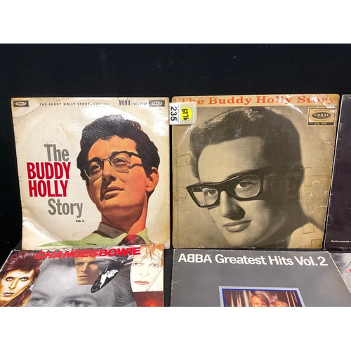 235 - QTY OF VINTAGE LP'S TO INCLUDE BUDDY HOLLY ,ROLLING STONES ,BOB DYLAN ETC