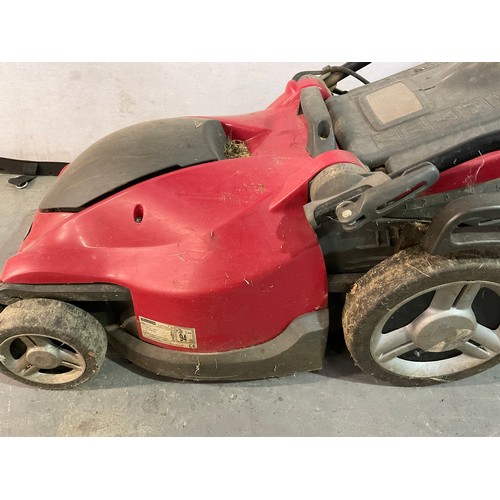 261 - MOUNTFIELD ELECTRIC MOWER AND GRASS BOX