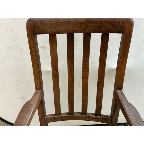 266 - VINTAGE OAK ARMCHAIR