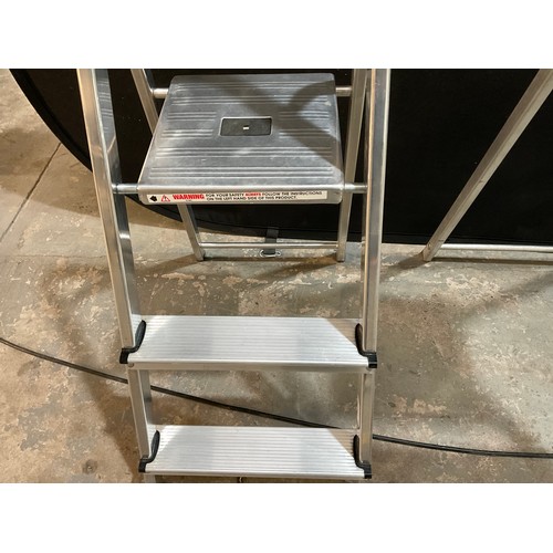 268 - 2 ALUMIUMUM FOLDING LADDERS