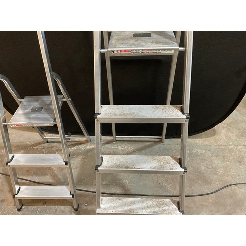 268 - 2 ALUMIUMUM FOLDING LADDERS