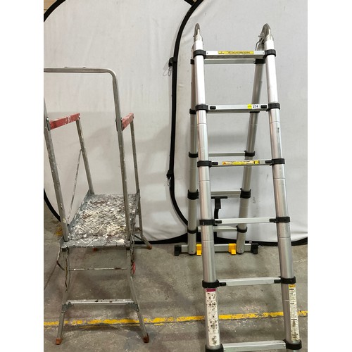 274 - EXTENDING FOLDING LADDER AND FOLDING STEPS