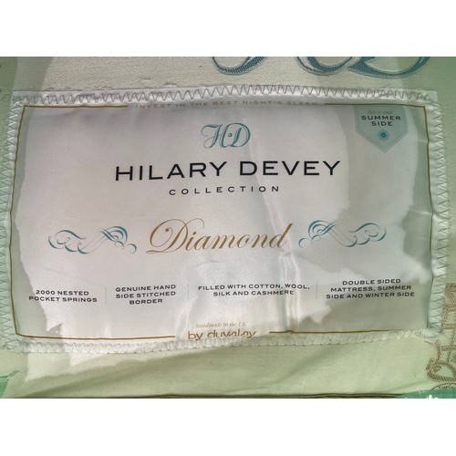 277 - HILARY DEVEY COLLECTION DIAMOND SUPER KINGSIZE NEW MATTRESS