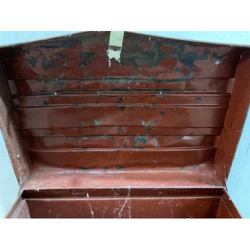 285 - VICTORIAN TIN CHEST A/F