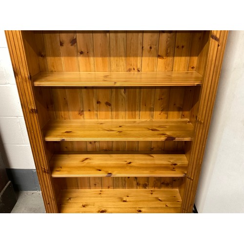 299 - MODERN PINE TALL BOOKCASE  H74