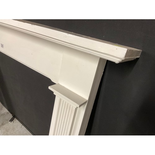 325 - WHITE PAINTED FIRE PLACE 
H44